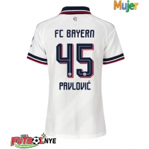 Camiseta Bayern Munich Aleksandar Pavlovic #45 Visitante Equipación para mujer 2026-27 manga corta
